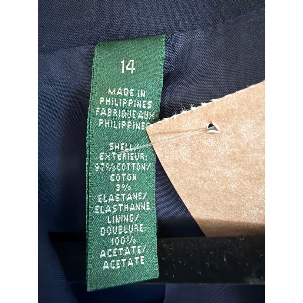 Lauren Ralph Lauren Navy Crest Blazer – Gold Buttons – Women’s size 14 - Picture 2 of 11